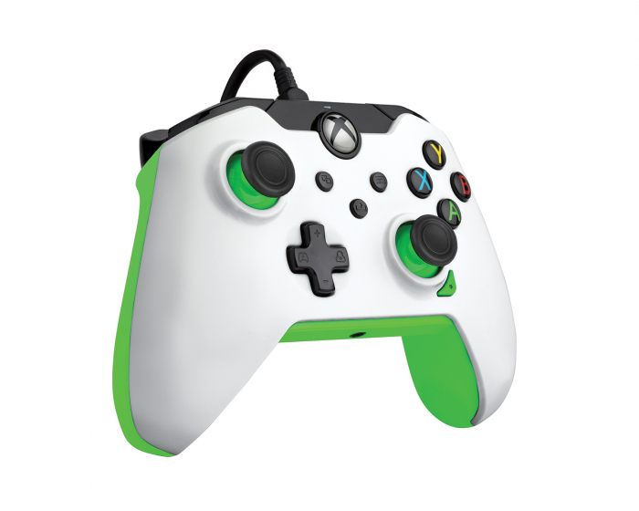 PDP Wired Controller (Xbox Series/Xbox One/PC) - Neon White -Langallinen Peliohjain