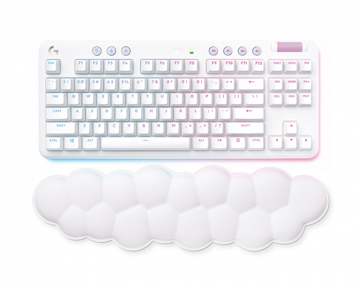 Logitech G715 Langaton Pelinäppäimistö RGB TKL [GX Brown] - Off White