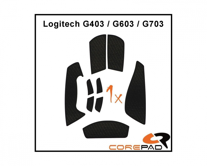 Corepad Soft Grips Logitech G403/G603/G703 Series - Musta