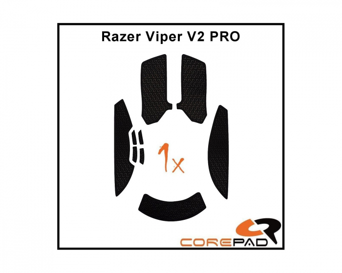 Corepad Soft Grips Razer Viper V2 Pro Wireless - Musta