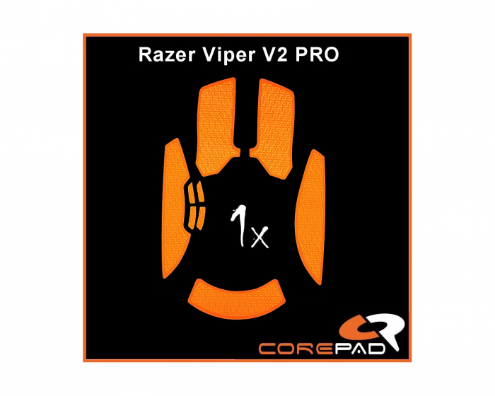 Corepad Soft Grips Razer Viper V2 Pro Wireless - Oranssi