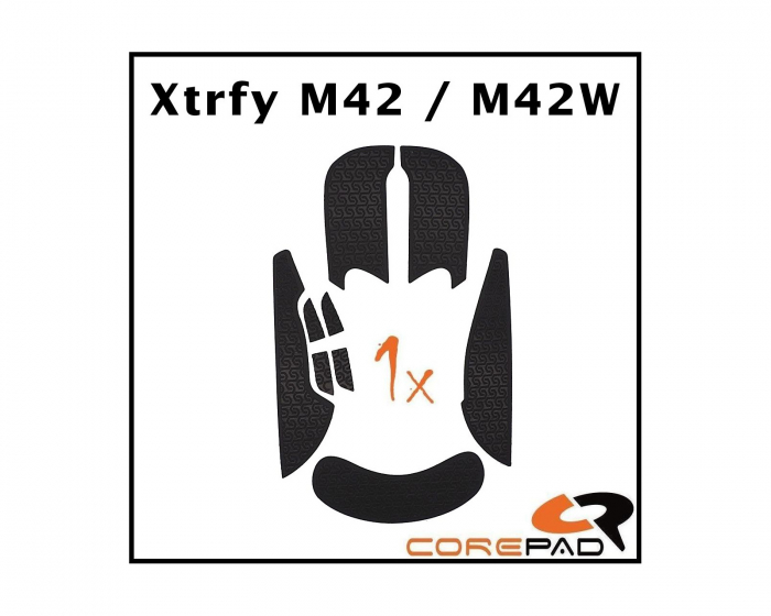 Corepad Soft Grips Xtrfy M42 Wired/M42W Wireless - Oranssi