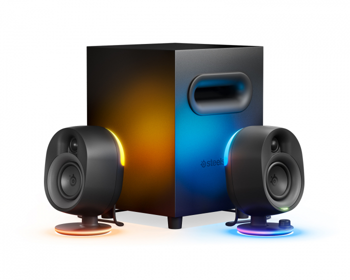 SteelSeries Arena 7 Illuminated 2.1 Gaming Speakers - Musta Pelikaiuttimet RGB
