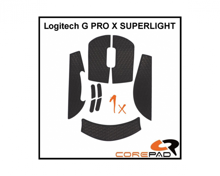Corepad Soft Grips Logitech G Pro X Superlight - Punainen