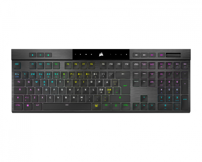 Corsair K100 AIR Wireless RGB Ultra-Thin Pelinäppäimistö [MX ULP Tactile] - Musta