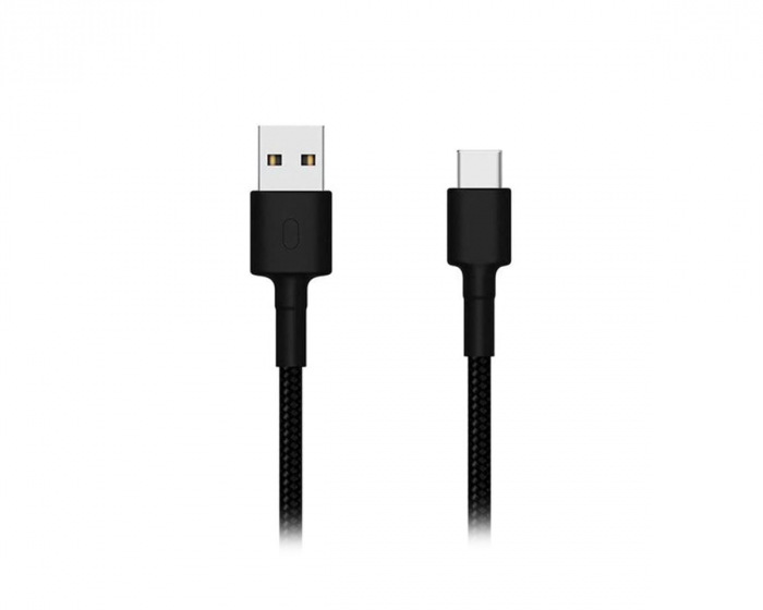 Xiaomi Mi Type-C Braided Cable - 1m - Musta USB-A > USB-C Kaapeli