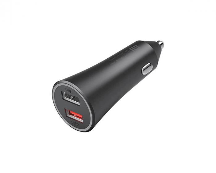 Xiaomi Mi 37W Dual-Port Car Charger - Musta -autolaturi