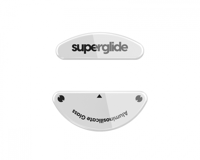 Superglide Glass Skates SteelSeries Aerox 3/Aerox 5/Aerox 9 Wireless - Valkoinen