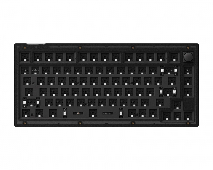 Keychron V1 QMK 75% ISO Barebone Knob Version RGB Hot-Swap - Frosted Black