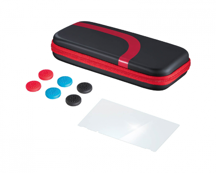 Hama Tarvikesarja Nintendo Switchille - musta/punainen