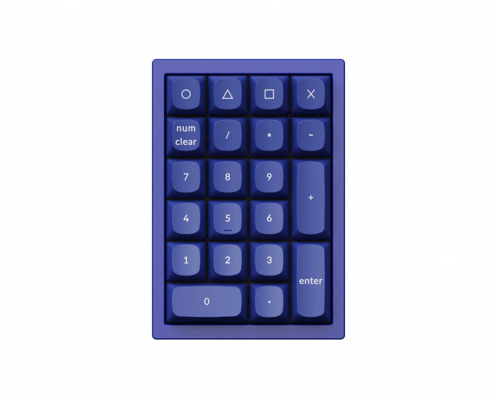 Keychron Q0 Number Pad RGB Hot-Swap [Gateron G Pro Red] - Sininen Numeronäppäimistö