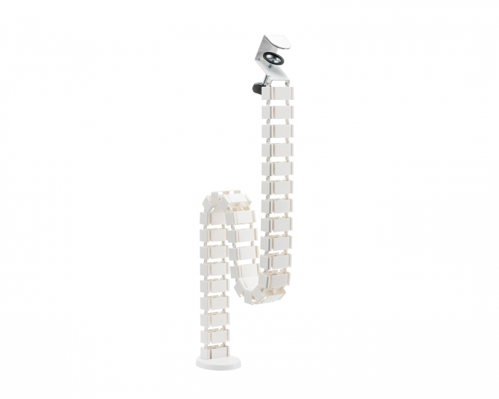 MaxMount Flexible Desk Cable Management Spine - Valkoinen Kaapelinkeräin