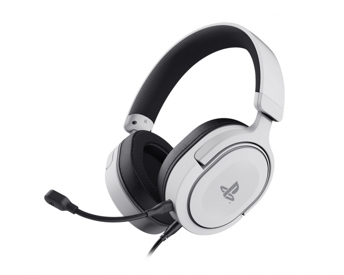 Trust GXT 498W  Forta Headset PS5, PS4 och PC - Valkoinen