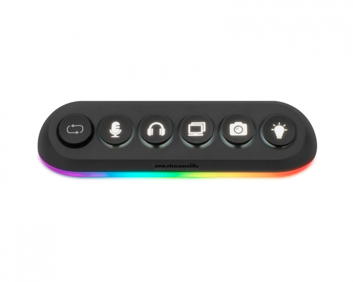 HUB DECK 5, RGB 5-Port USB Hub, 12V - Musta