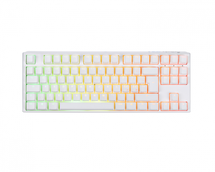 Ducky ONE 3 TKL Pure White RGB Hotswap Pelinäppäimistö [MX Red]