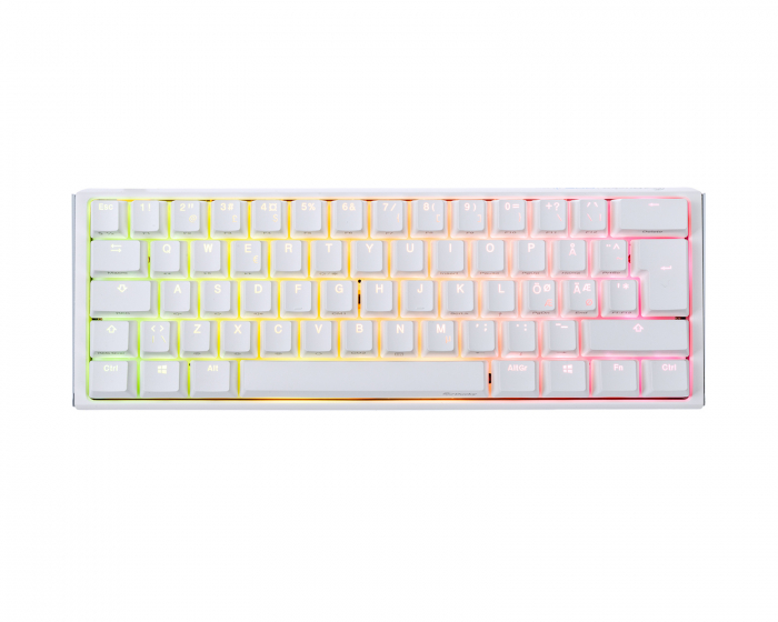 Ducky ONE 3 Mini Pure White RGB Hotswap Pelinäppäimistö [MX Brown]