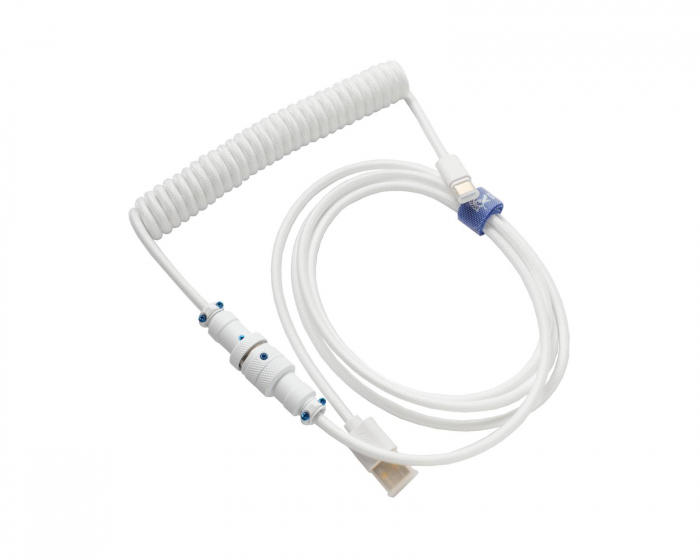 Ducky Premicord Pure White - Coiled Cable
