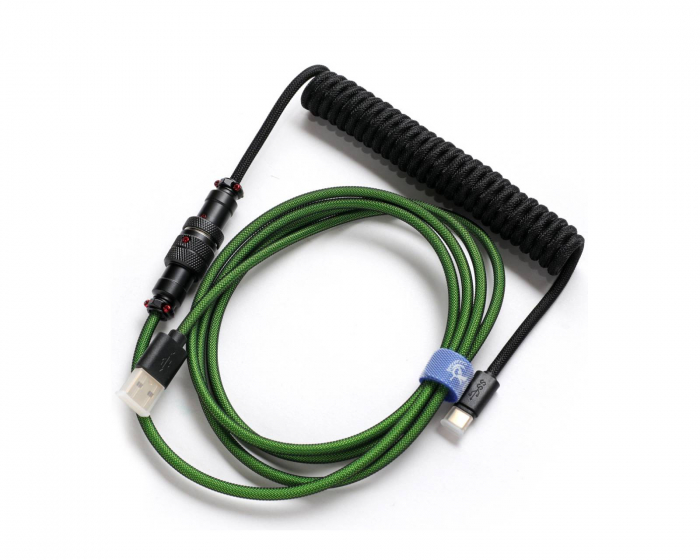 Ducky Premicord Pine Green - Coiled Cable