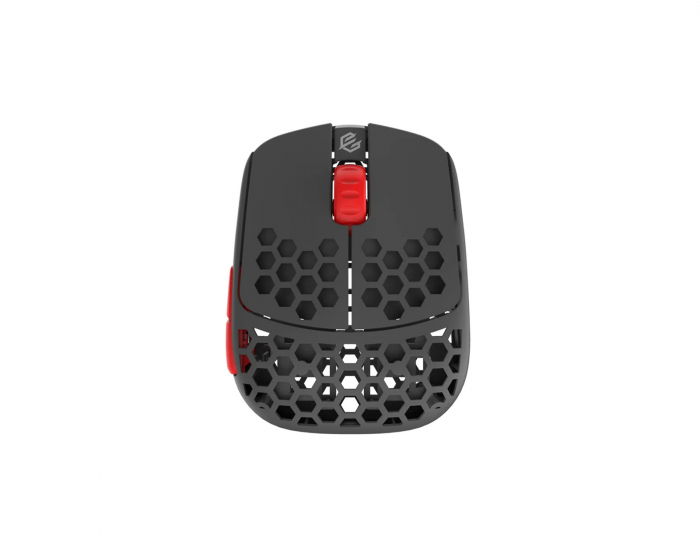 G-Wolves HSK Pro 4K Wireless Mouse - Fingertip Langaton Pelihiiri - Harmaa/Punainen