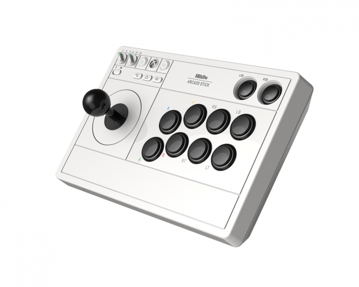 8Bitdo Arcade Stick Xbox & PC - Valkoinen Peliohjain