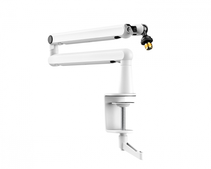 Fifine Low-Profile Boom Arm Stand - Valkoinen Mikrofoniteline