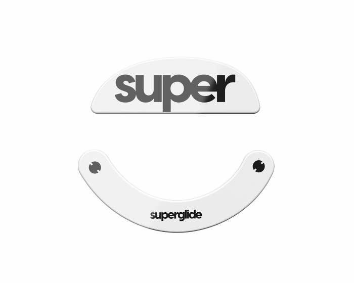 Superglide Version 2 Glas Skates varten Pulsar Xlite/V2/V2 Mini/V3 Wireless - Valkoinen