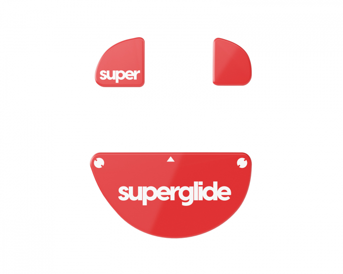 Superglide Version 2 Glass Skates varten Zowie EC Wireless Series - Punainen