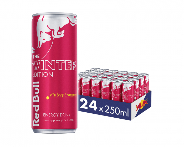 Red Bull 24x Energiajuoma, 250 ml, The Winter Edition (Talvi Päärynä Maku)