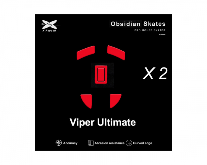 X-raypad Obsidian Mouse Skates Razer Viper Ultimate - Hiiren Tassut