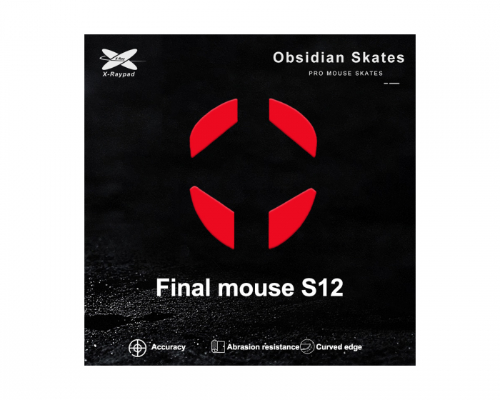 X-raypad Obsidian Mouse Skates Finalmouse Ultralight 2 / Starlight 12 Small - Hiiren Tassut