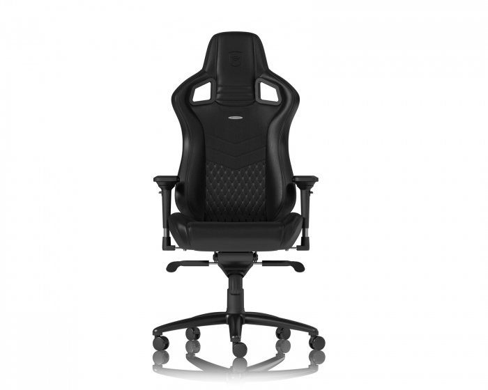 noblechairs EPIC Real Leather - Musta / Musta