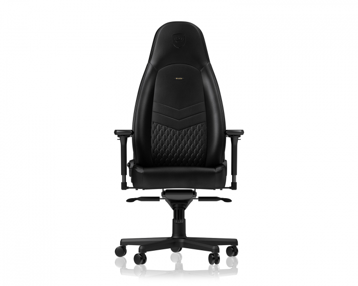 noblechairs ICON Real Leather - Musta / Musta