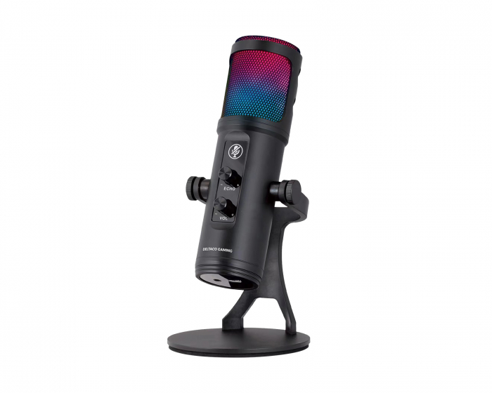 Deltaco Gaming USB Gaming Mikrofoni RGB - Musta