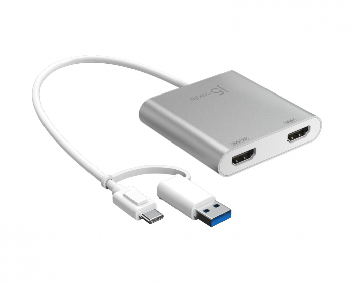 j5create USB-C - Dual HDMI -Moninäytösovitin