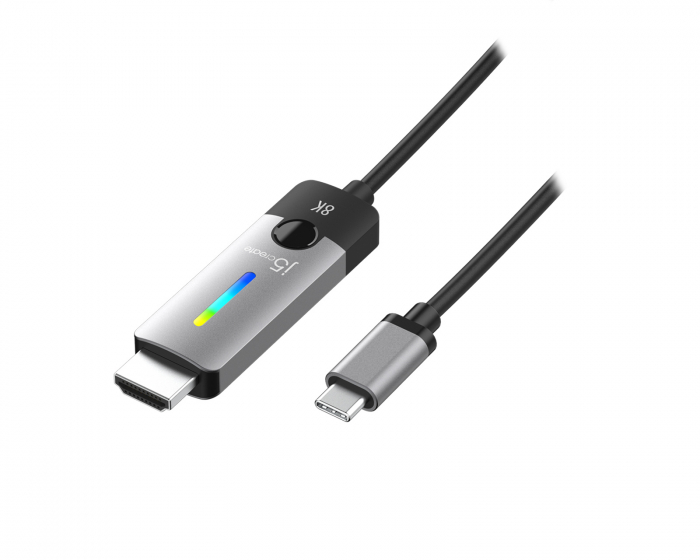 j5create USB-C-HDMI-Kaapeli 2.1 8K - 1.8m
