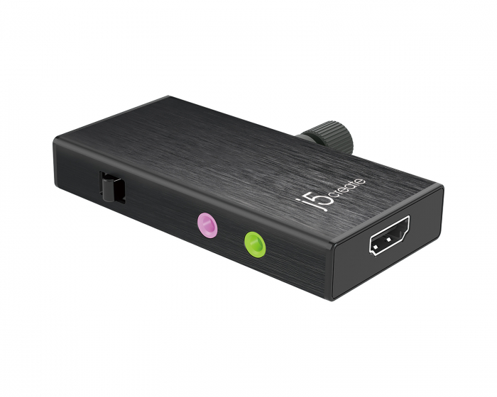 j5create Live Capture -Sovitin HDMI-USB-C Virransyötöllä
