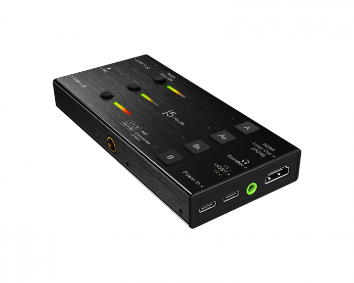 j5create Dual HDMI Video Capture, 2 HDMI–USB-C, Virransyöttö 60 W