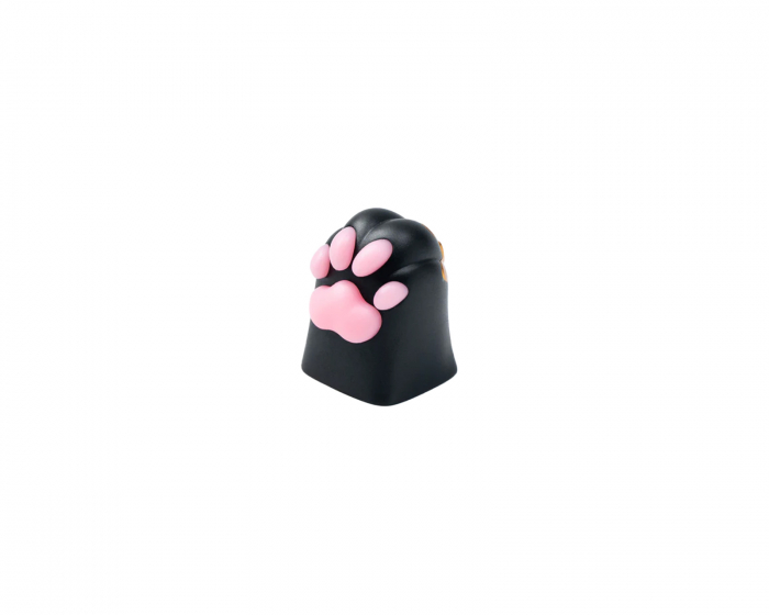 Keychron Kitty Paw Silicone Aluminum Alloy Artisan Keycap - Musta