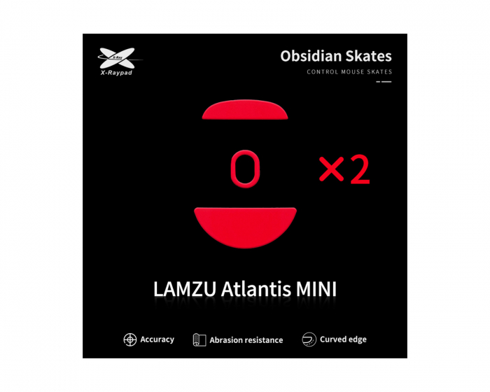 X-raypad Obsidian Mouse Skates Lamzu Atlantis Mini - Hiiren Tassut