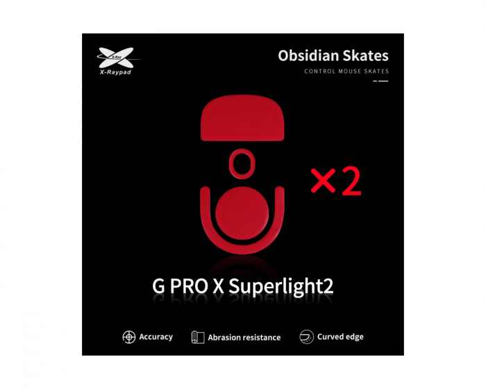X-raypad Obsidian Mouse Skates Logitech G Pro X Superlight 2 - Hiiren Tassut