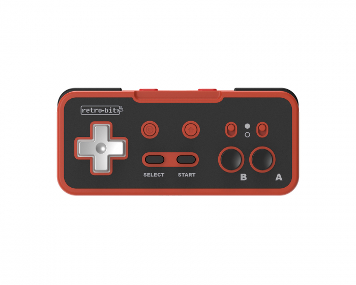 Retro-Bit Origin8 Wireless Controller, 2.4G Pad NS, Red & Black - Langaton Ohjain