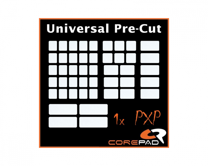 Corepad PXP Universal Pre-Cut Grips Keyboard & Mouse - White