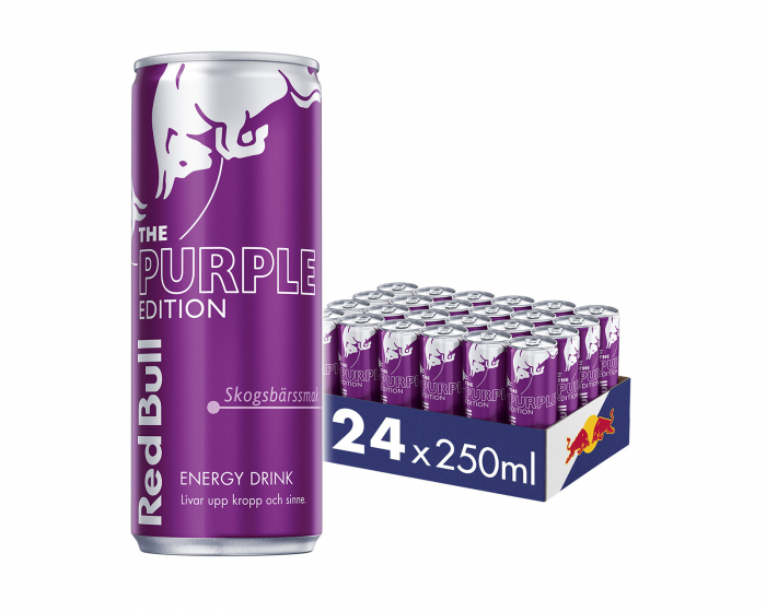 Red Bull 24x Energiajuoma, 250 ml, The Winter Edition (Metsämarjan Maku)