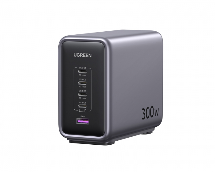 UGREEN 300W Desktop Charger 5-Port (1xUSB-A + 4xUSB-C) - Multiport Laturi