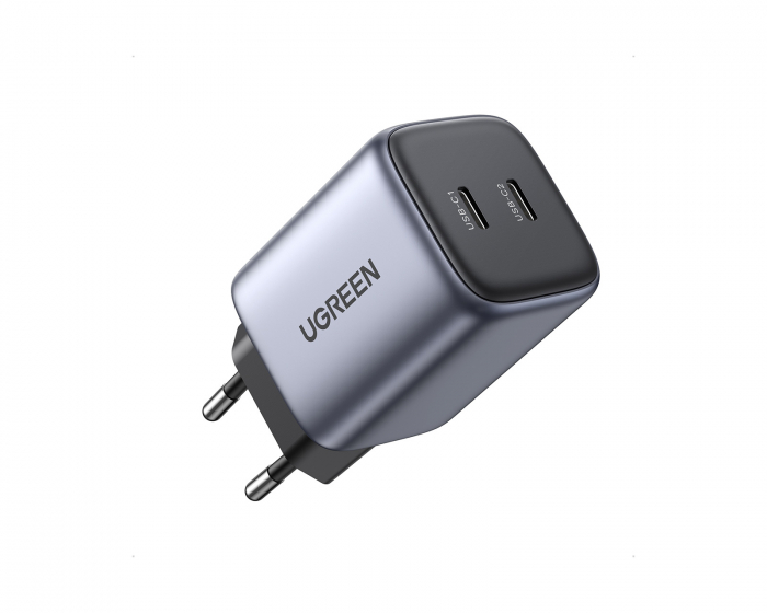 UGREEN Nexode Mini 45W Dual USB-C PD Wall Charger - Musta Verkkovirtalaturit