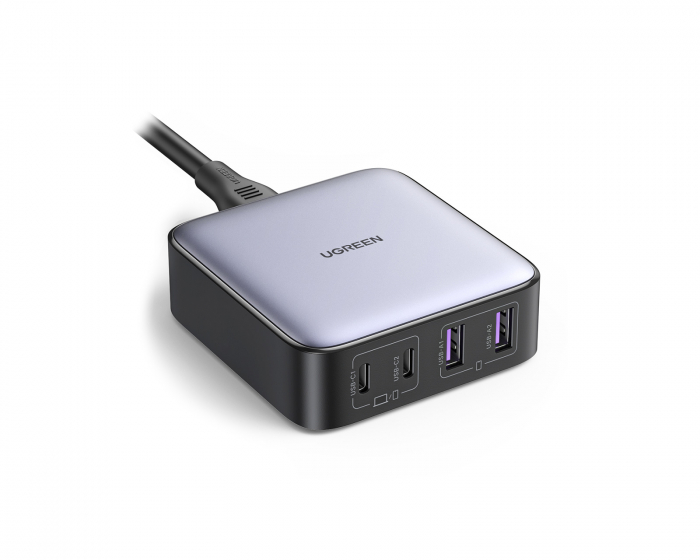 UGREEN Nexode 65W Desktop Charger (2xUSB-A + 2xUSB-C) - Multiport Laturi