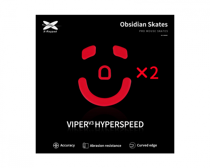 X-raypad Obsidian Mouse Skates Viper V3 HyperSpeed