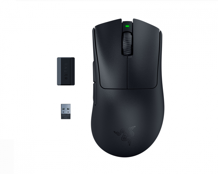 Razer DeathAdder V3 Pro + HyperPolling Wireless Dongle - Musta