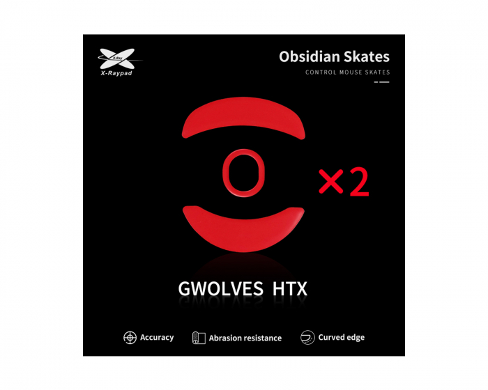 X-raypad Obsidian Mouse Skates G-Wolves HTX 4K/HTX ACE