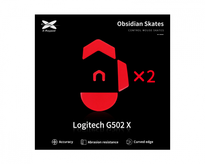 X-raypad Obsidian Mouse Skates Logitech G502 X Wired